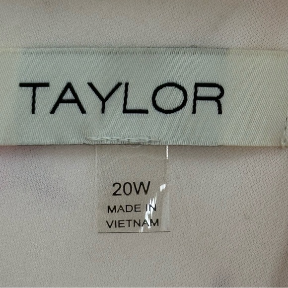 Taylor Romantic Cottagecore Cream Floral Ruffled Tie Sleeve Mini Dress Size 20 - Picture 11 of 13